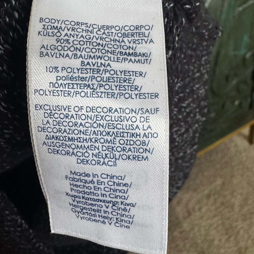 Chaps Men's Charcoal Zip-Up Sweater - Picture 3 of 4